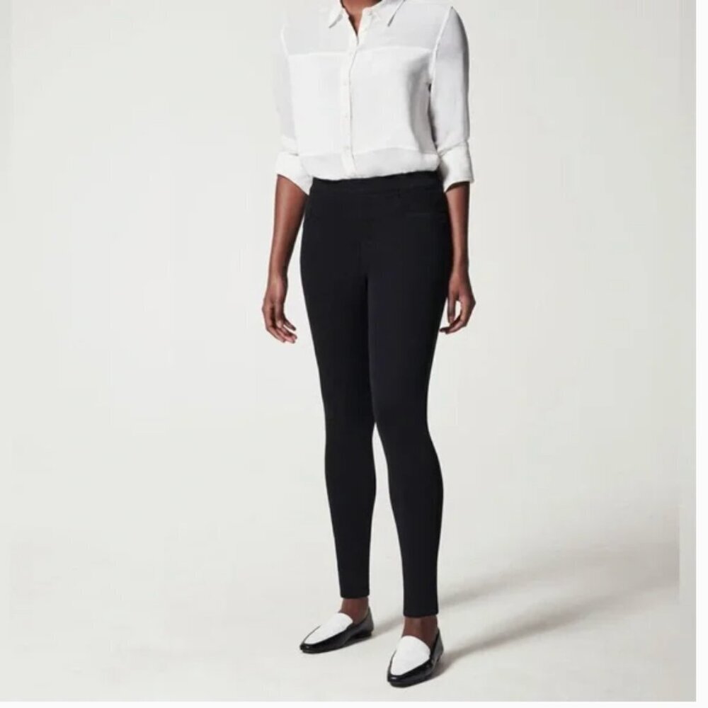 SPANX Jean-ish Skinny Black Ankle Leggings